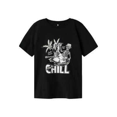 name it Kurzarm Shirt Farbwechsel bei Sonnenschein nkmZASUNO Chill schwarz