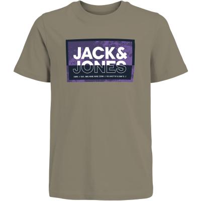 Jack&Jones Jungen Kurzarm Shirt JcoLogan 24/25 Silver Sage