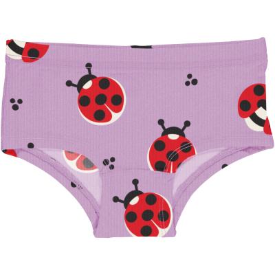 maxomorra Mädchen Unterhose Marienkäfer Briefs Hipster LADYBUG in lila