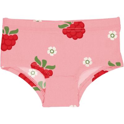 maxomorra Mädchen Unterhose Himbeeren Briefs Hipster Raspbery in rosa