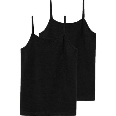 name it Mädchen Top mit Spaghetti Träger Doppelpack nlfNOVE in schwarz