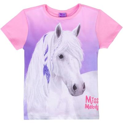 Miss Melody T-Shirt Kurzarm mit Pferd 76069 in rosa