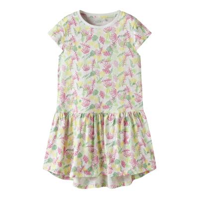 name it Sommerkleid Kurzarm nkfVIGGA Capsl Bright WhiteTropic