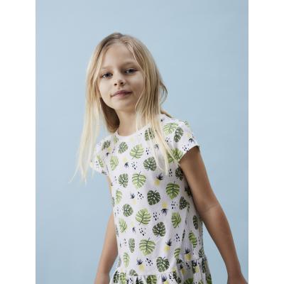 name it Sommerkleid Kurzarm nkfVIGGA Capsl Tropical grün