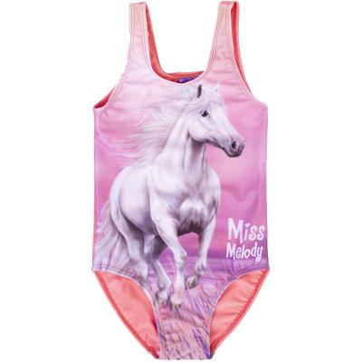 Miss Melody Badeanzug Pferdemotiv 76079 in rosa