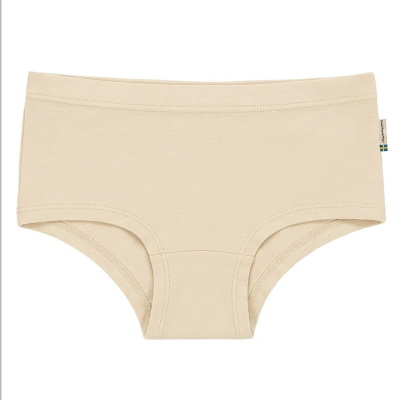 maxomorra Mädchen Unterhose einfarbig Briefs Hipsters Solid Creme