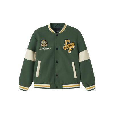 name it Kinder College Bomber Jacke Baseballjacke nkmMIKADO in grün