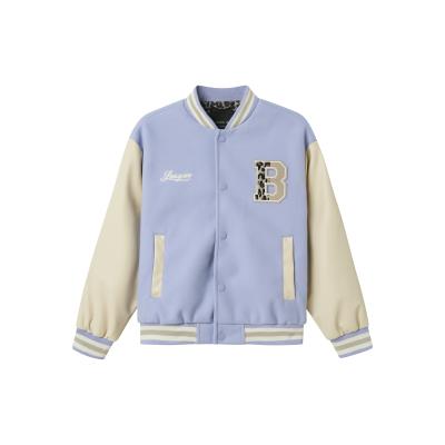 name it Mädchen College Bomber Jacke Baseballjacke nkfMIKADO in lila
