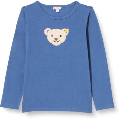 Steiff Langarmshirt mit Quietsche Bär in Moonlight Blue 6072