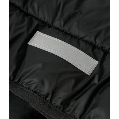 name it schwarze Steppjacke mit abnehmbarer Kapuze nkmmarble