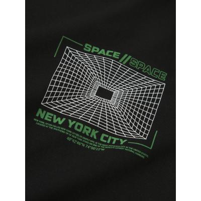 name it Jungen Langarm Shirt nkmVUX Black Space
