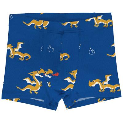 Maxomorra Jungen Unterhose Boxer Shorts Dragon in dunkelblau