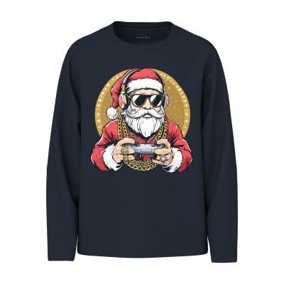 name it Kinder Langarm Shirt nkmVOSMAS Gaming Santa Claus