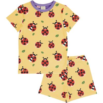 maxomorra kurzer Schlafanzug mit Marienkäfer Pyjama Set Short Ladybug
