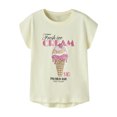 name it Sommer T-Shirt Nkfviolet in gelb