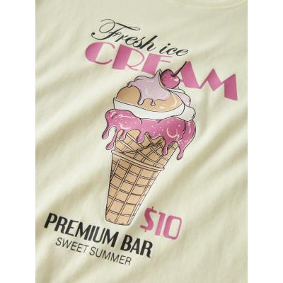 name it Sommer T-Shirt Nkfviolet in gelb