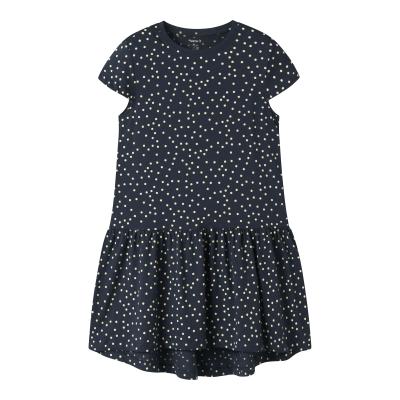 name it Sommerkleid Kurzarm nkfVIGGA Pünktchen Navy Blazer