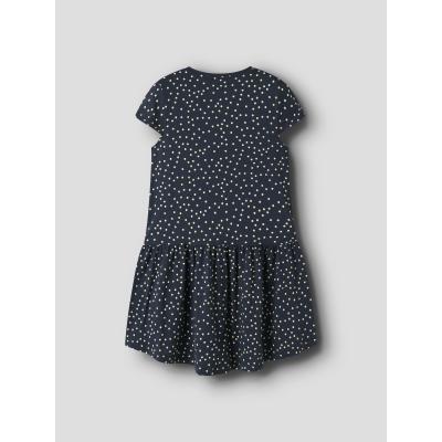 name it Sommerkleid Kurzarm nkfVIGGA Pünktchen Navy Blazer