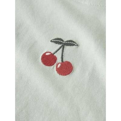 name it Mädchen T- Shirt kurzarm mit Stickerei NKFVALONE Kirsche