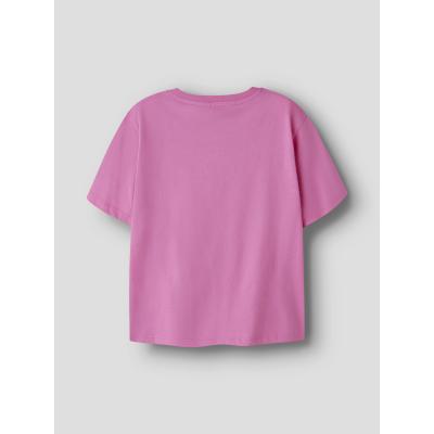name it Mädchen T- Shirt kurzarm mit Stickerei NKFVALONE Pink mit Blume