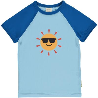 maxomorra Kurzarm Shirt mit Sonne Top Raglan SUN