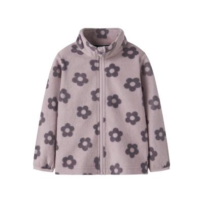 name it Mädchen Fleecejacke mit Blumen in rosa nmnSpektra