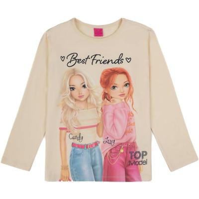Top Model Langarmshirt mit Lexy und Candy 75048 in wollweiß