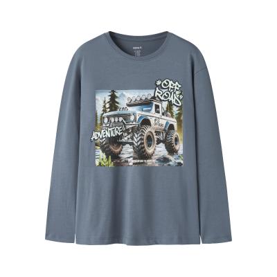 name it Jungen Langarm Shirt nkmVOTO Blue Mirage / Adventure