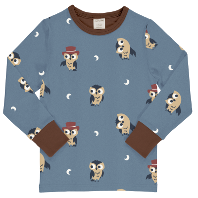 maxomorra Kinder Langarmshirt mit Füchsen Top LS FOX in grün