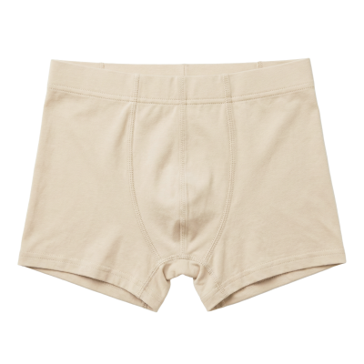 Maxomorra Jungen einfarbige Unterhose BOXER Shorts Solid Creme