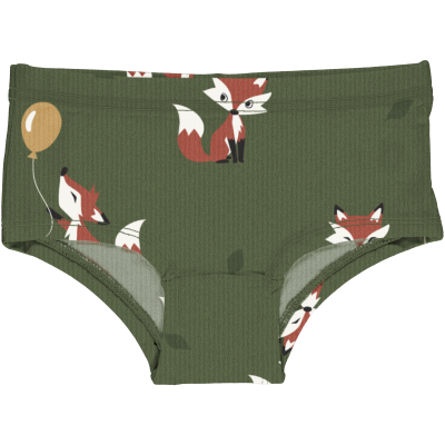 maxomorra Mädchen Unterhose einfarbig Briefs Hipsters Solid Creme