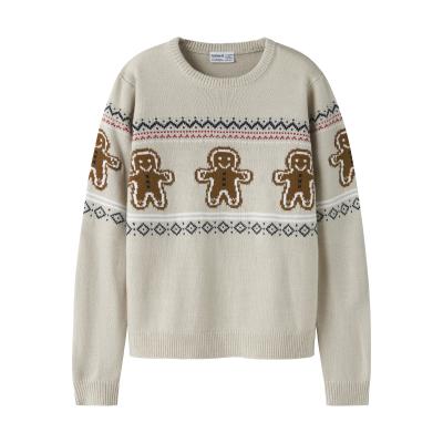 name it Strickpullover Winter Weihnachtspulli Lebkuchenmänner nknRISMAS Peyote