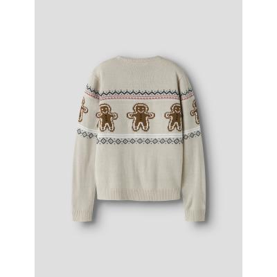 name it Strickpullover Winter Weihnachtspulli Lebkuchenmänner nknRISMAS Peyote