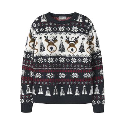 name it Strickpullover Winter Weihnachtspulli nknRISMAS Dark Sapphire