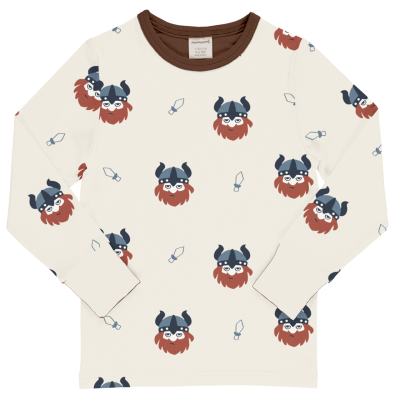 maxomorra Kinder Langarmshirt mit Wikinger Top LS VIKING