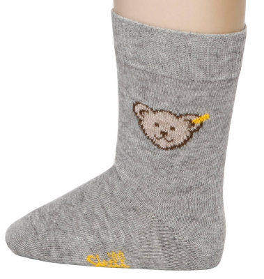 Steiff neutrale Socken mit Bär 20608 Shadow