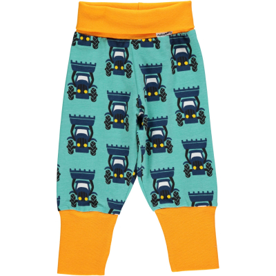 maxomorra Frühchen Hose mit Traktoren Tractor grün Gr. 44