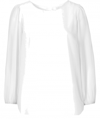 Topo festliche Chiffon Bluse mit transparenten Ärmeln Snow White Gr. 176