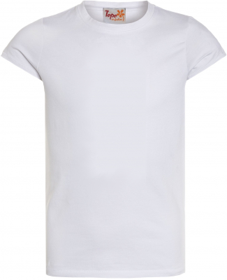Topo einfarbiges Shirt kurzarm in weiß