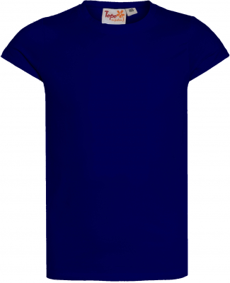 Topo einfarbiges Shirt Slim Fit  kurzarm in dunkelblau