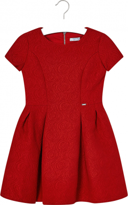 mayoral festliches Jacquard Kleid 7928 Rot Gr. 157