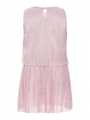 name it festliches Plissee Kleid nmfVIVI Lila Snow