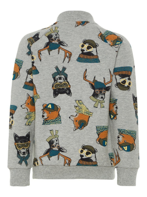 name it Strickjacke Tiere nmmSAMSONI Gr. 86