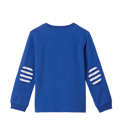 Steiff Sweatshirt mit Quietsche Bär & Kängaruhtasche 3109 Blau Gr. 86