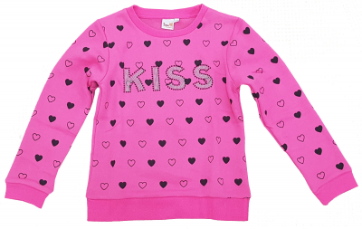 Topo Mädchen Sweatshirt mit Herzchen 670690 Pink