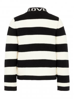 name it gestreifter Mädchen Strickpullover nkfNEIFY