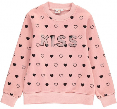 Topo Mädchen Sweatshirt mit Herzchen 670690 Rosa