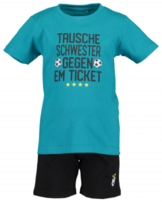 Blue Seven Sport Set Deutschland Fussbal Fan Shirt + Shorts Blau