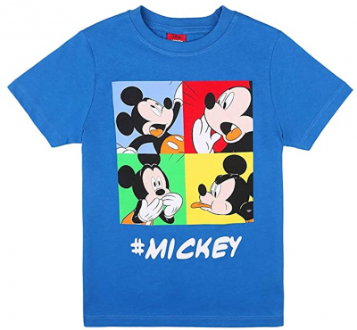 Disney Jungen T Shirt Kurzarm Mickey Mouse  Gr. 128