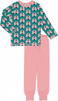 maxomorra Mädchen Schlafanzug Pyjama PEACOCK